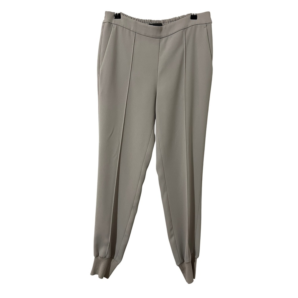 VINCE Jogger Women Grey Pintuck Dressy Tapered Casual Chic Small